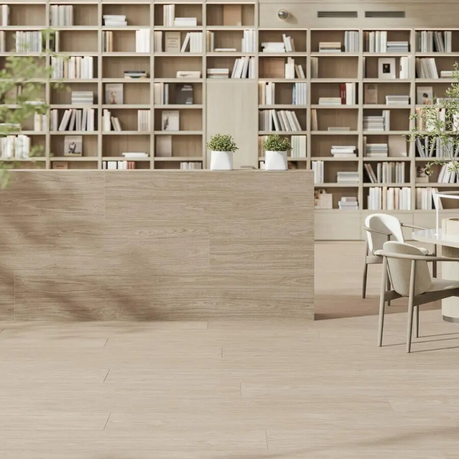 Керамический гранит Kerama Marazzi Прованс Люберон бежевый матовый обрезной 40x238,5x0,9 KM4024G0001R
