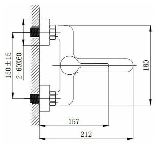 Haiba смеситель для ванны HB60814-7