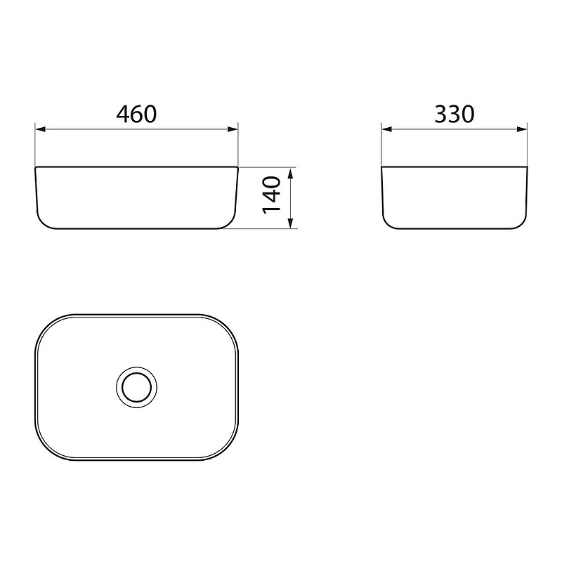 Point Венера 46 раковина-чаша накладная PN43073WB