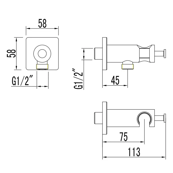 Lemark подключение для душевого шланга LM7885C