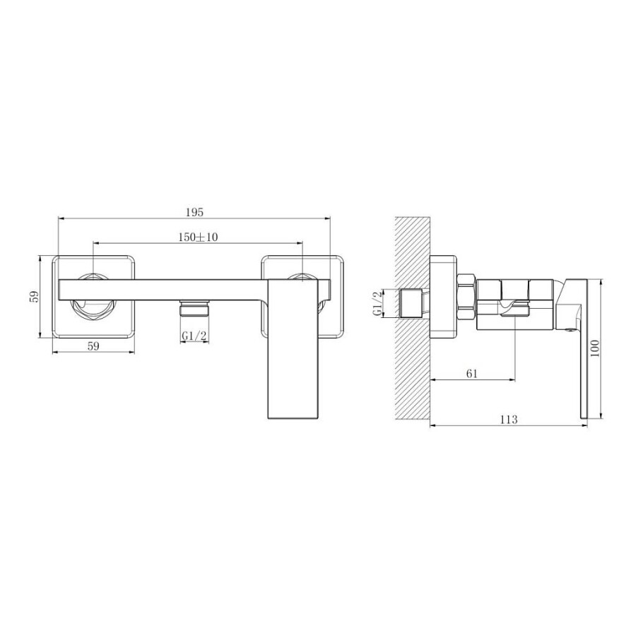 Гигиенический душ со смесителем Haiba HB5517-3 Графит