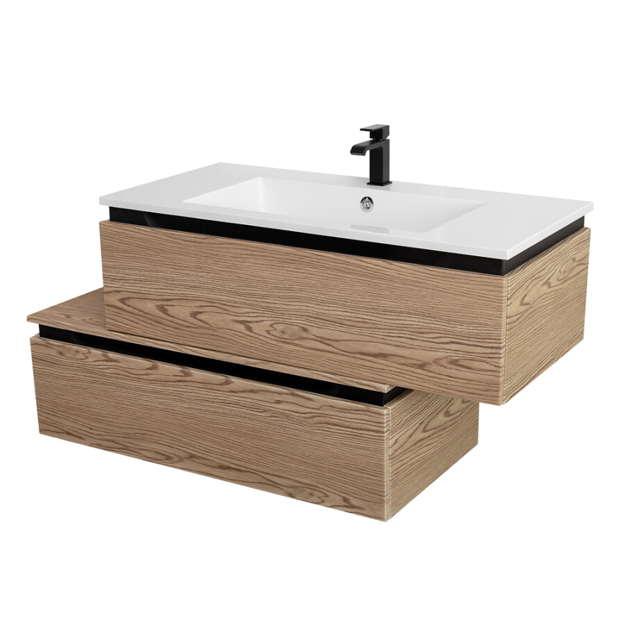 CEZARES SLIDER-1000-1C-SO-RT-P База под раковину подвесная с одним выкатным ящиком 996x476x299 мм