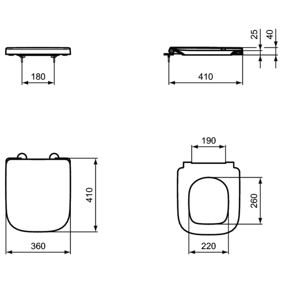 Ideal Standard i.life сиденье для унитаза T473601