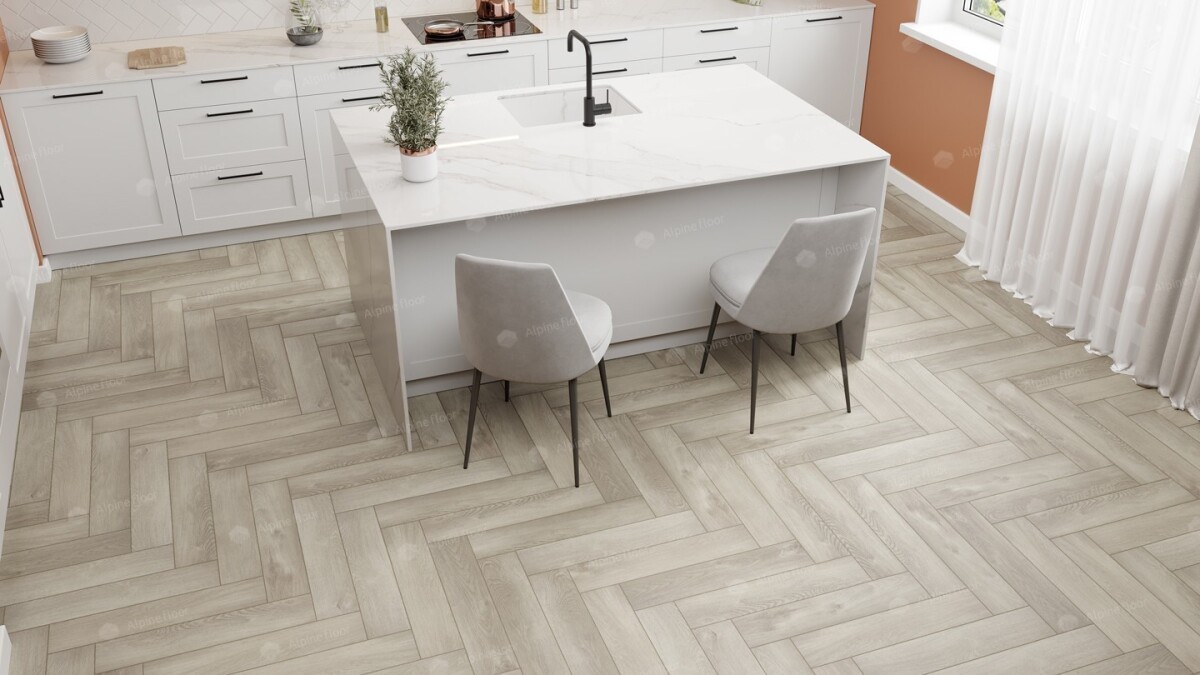 Alpine Floor Parqet LVT Кварцвиниловая плитка Дуб Фантазия ECO 16-1 590 х 118 х 2.5 mm