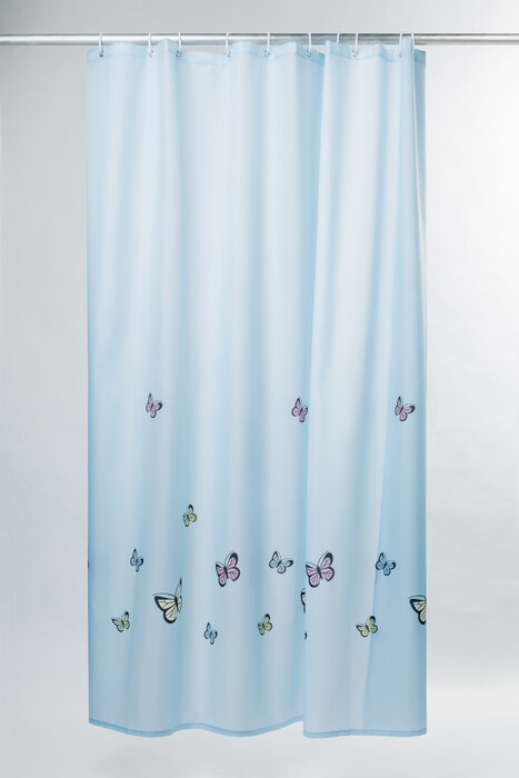 Iddis Blue Butterfly SCID031P 200*200 штора для ванной