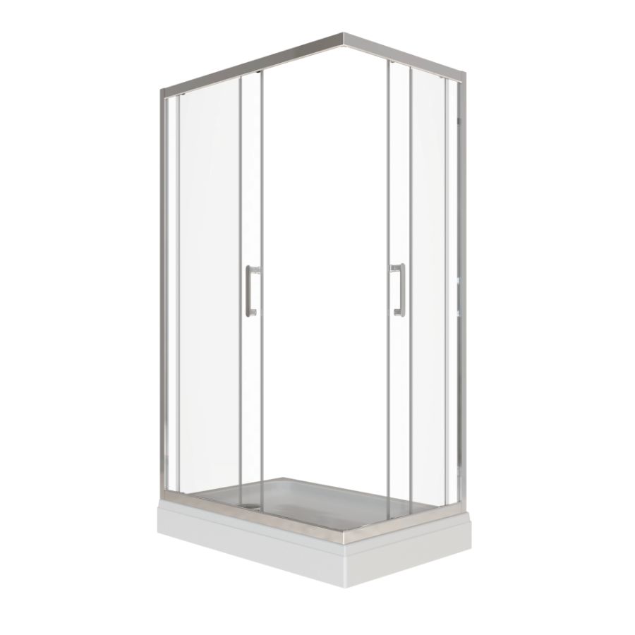 Triton pro Душевое Ограждение Фикс-Хром 100х80 Щ0000081487
