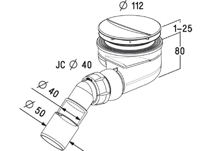 Сифон для душевого поддона Radaway Turboflow TB90