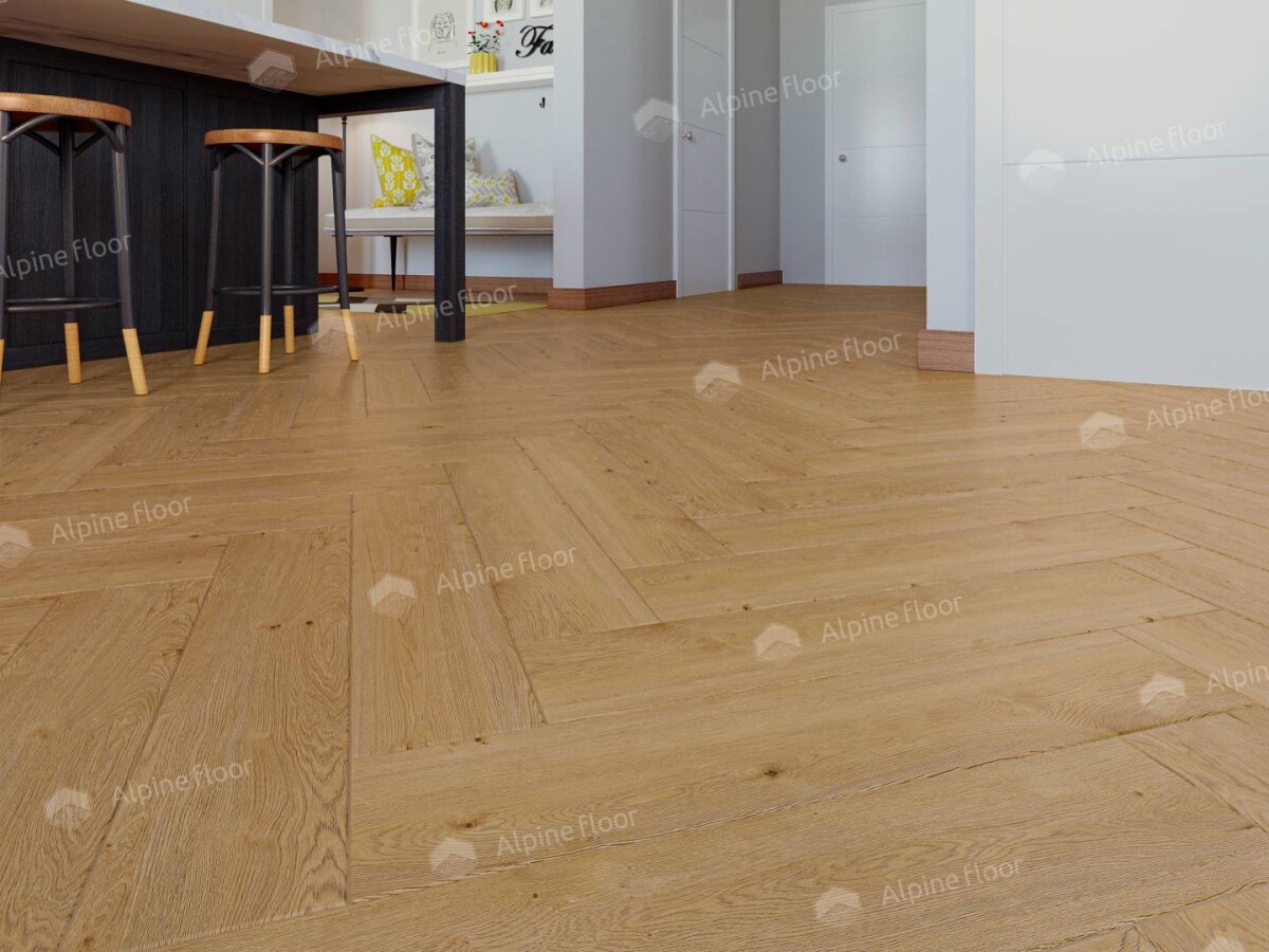 Alpine Floor Parquet Light SPC ламинат Дуб Хатиса ECO 13-27AB-R 600 х 125 х 4мм