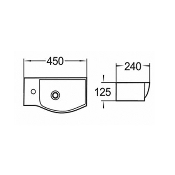 Подвесной компактный умывальник Comforty 7947BR Белый