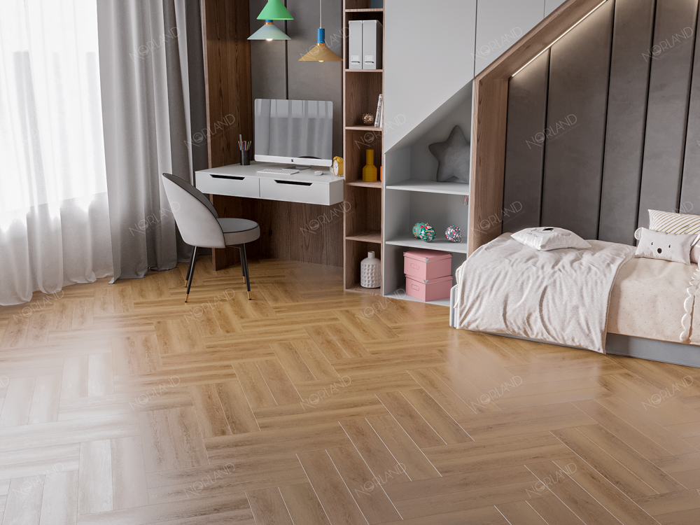 Alpine Floor Norland Lagom Parquet LVT Кварцвиниловая плитка Helig 1034-11 590 x 118 x 2 mm