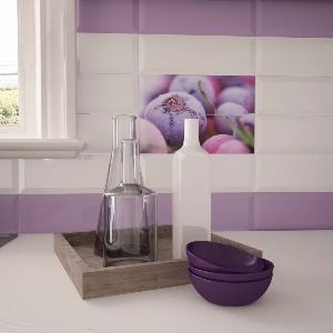 Газкерамика Beveled Tile Vanilla 10х30см плитка настенная глянцевая 