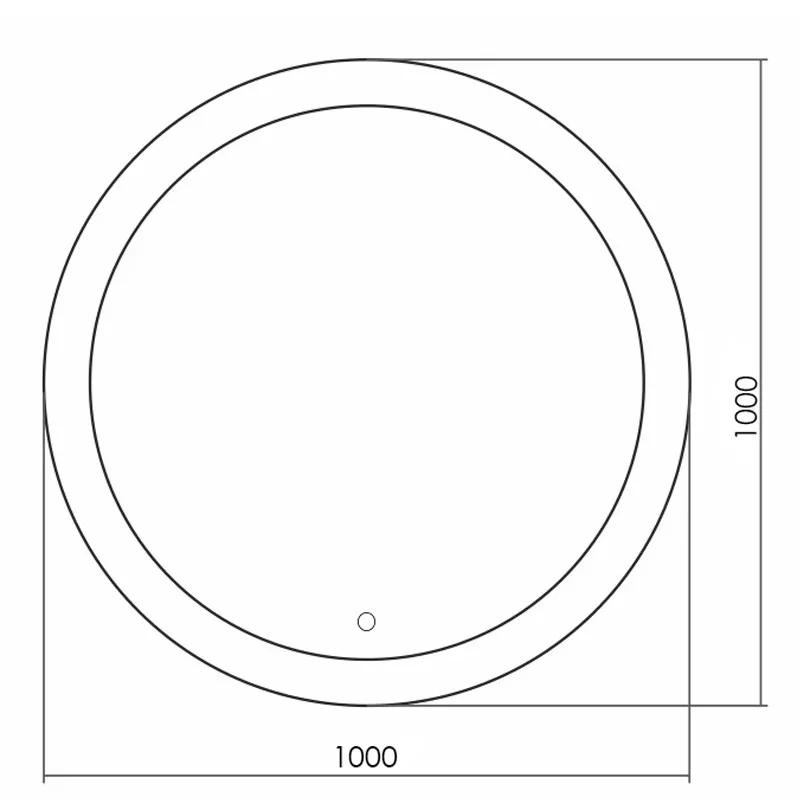 Azario Перла 100х100 см зеркало сенс. выкл, подогрев LED-00002496