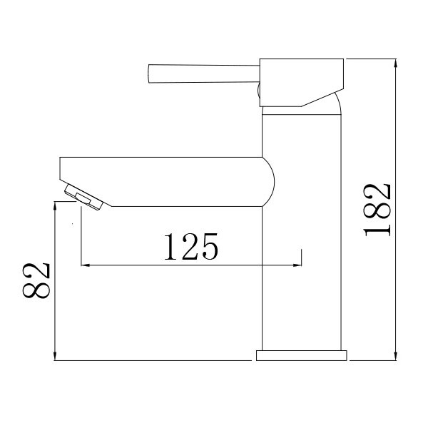 Смеситель для умывальника Comforty FC018A-CKBT Белый