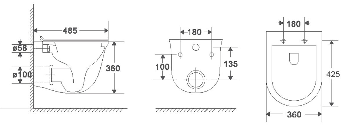 Azario Teramo унитаз напольный с сиденьем AZ-1003D-UQ1