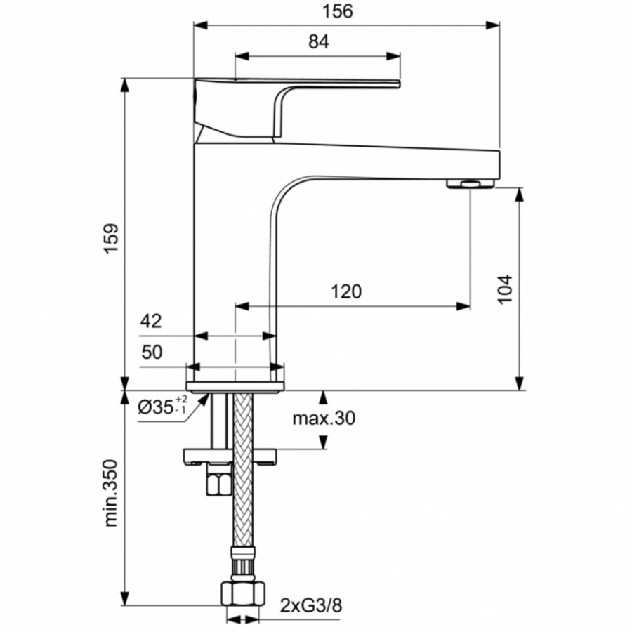 Ideal Standard Cerafine смеситель для раковины BC553AA