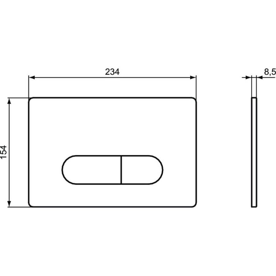 Ideal Standard кнопка смыва М1 R0117AC