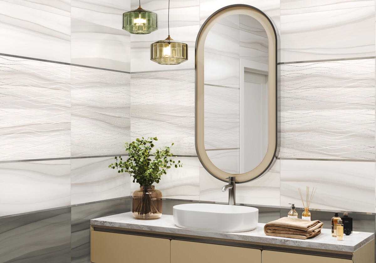 New Trend Трейз светлый / Treise Light Керамическая плитка настенная 300 x 600 x 9 WT36TRS05