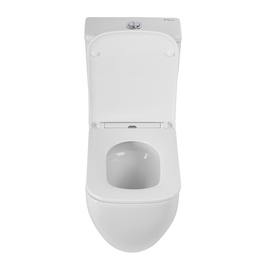 Унитаз-компакт безободковый с сиденьем и смывом TORNADO BelBagno LUCE-TOR BB2197CP-TOR/SC BB2197T