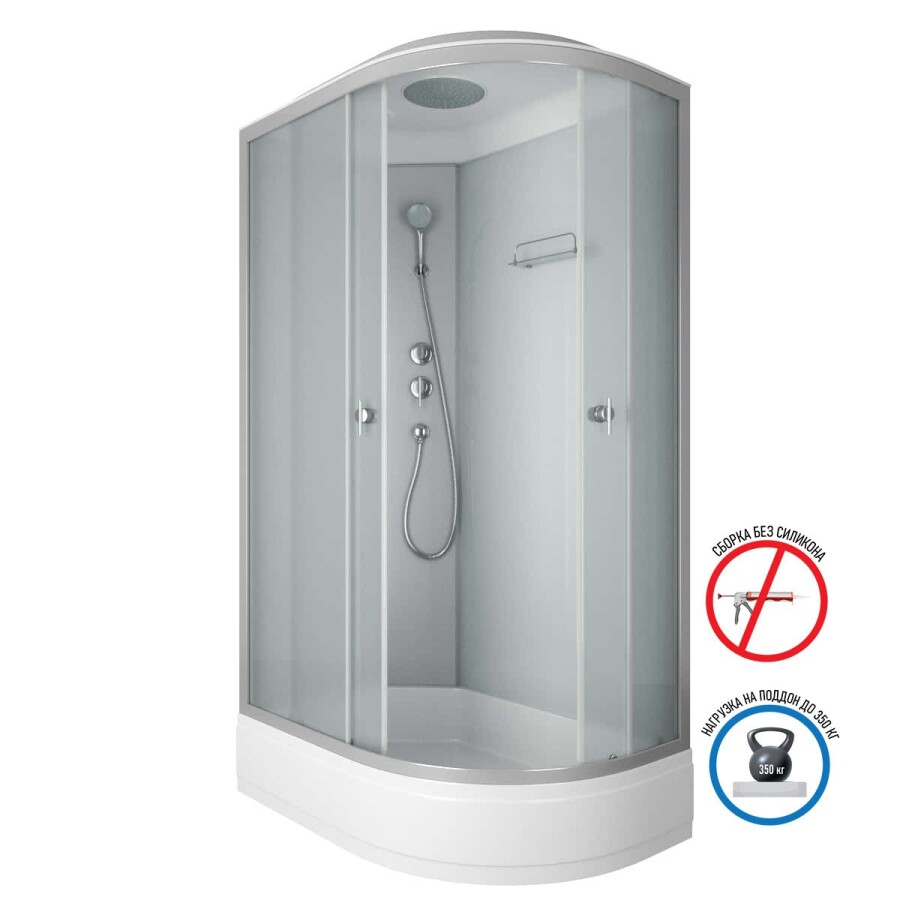 Niagara Eco Душевая кабина 120x80 Левая Тропический душ E120/80/26L/MT