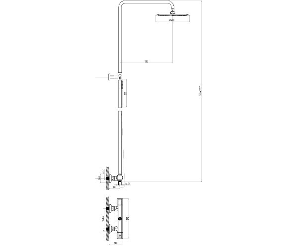 Imprese Centrum T-15410 Душевая система без излива