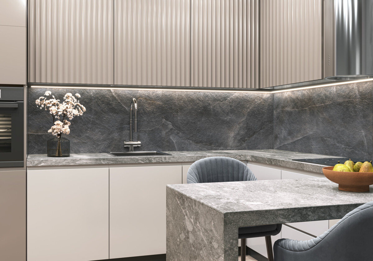 Delacora Salt Lead лаппатированный карвинг Керамогранит 600 x 1200 x 9.5 D120247L