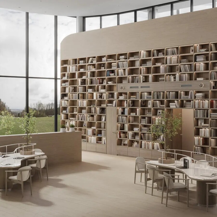 Керамический гранит Kerama Marazzi Прованс Люберон бежевый матовый обрезной 40x238,5x0,9 KM4024G0001R