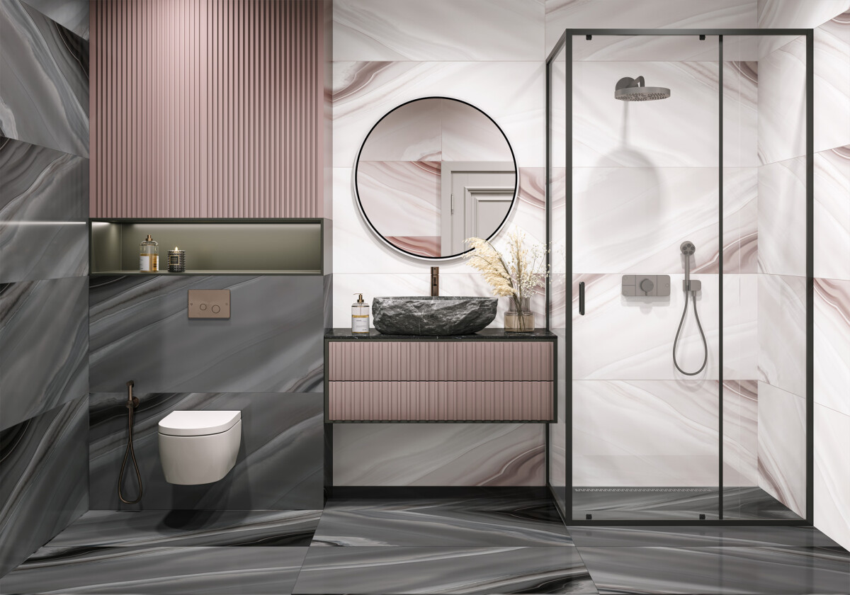 Керамогранит 60120ANG02P LCM Angel Agate Rose Полированный 600 x 1200 x 7 мм.