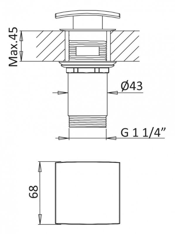 Cezares Porta смеситель для раковины бронза PORTA-LS1-SS