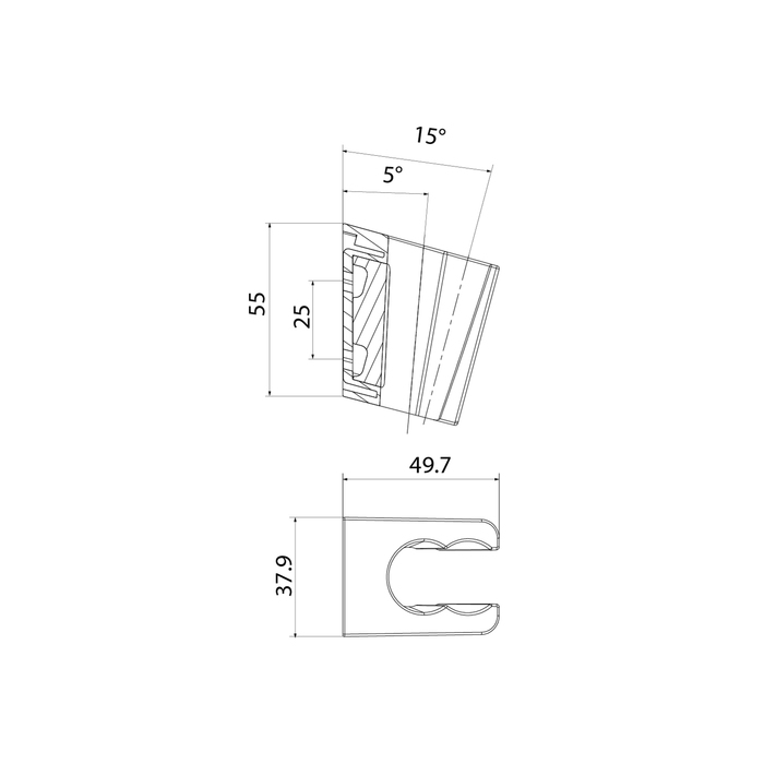 Iddis держатель для лейки 080CP00i53