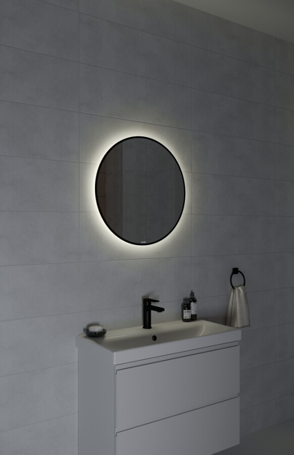 Cersanit Eclipse зеркало 60х60 в черной рамке A64146