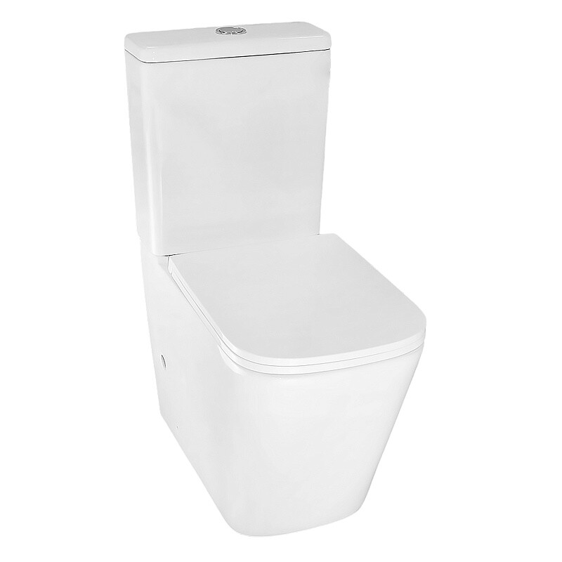 Azario Quadro унитаз-компакт напольный с сиденьем дюропласт AZ-2175-1