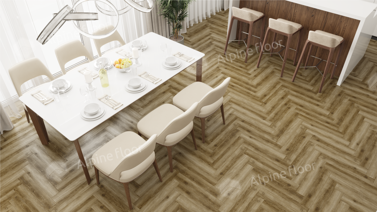 Ламинат Alpine Floor Herringbone 12 Pro (NEW), LF106-09A Дуб Марсель 606 х 101 х 12 mm