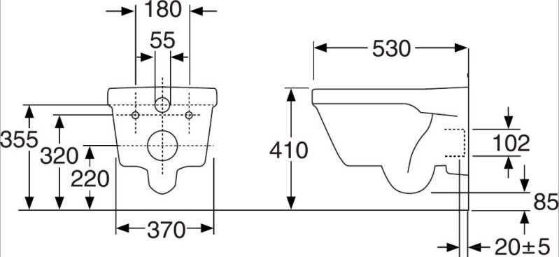 Gustavsberg Hygienic Flush WWC 5G84HR01 унитаз подвесной