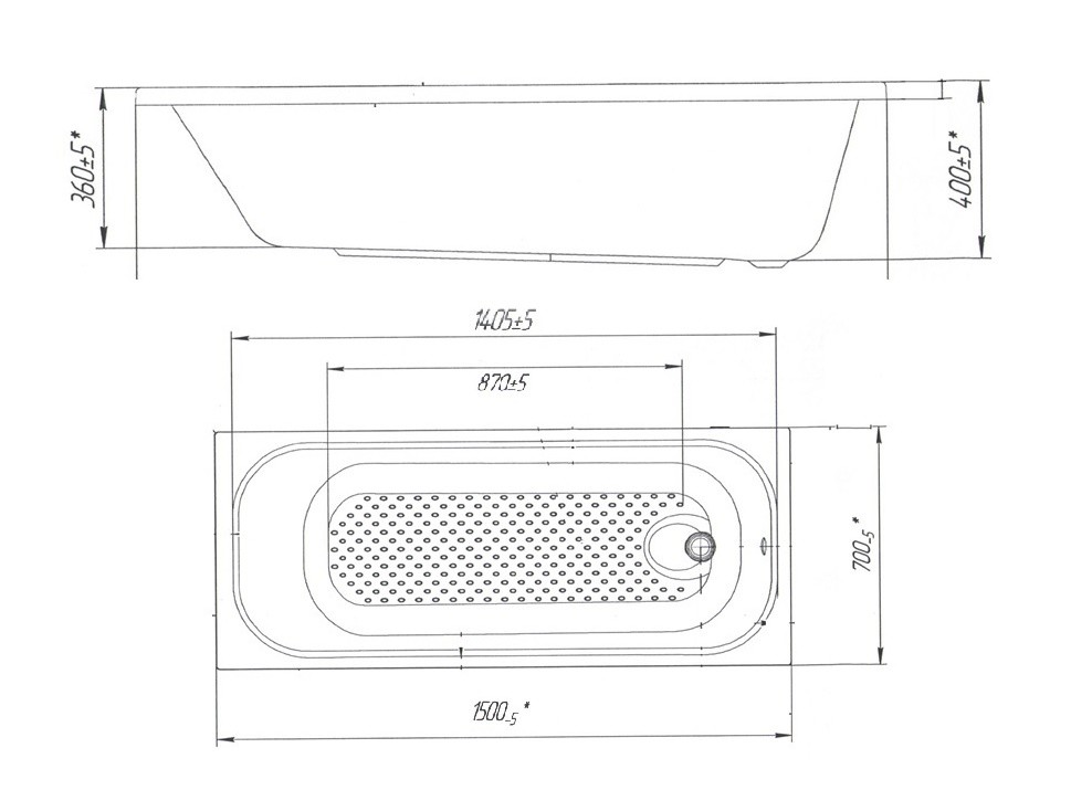 Poseidon Victoria 150*70 ванна акриловая прямоугольная