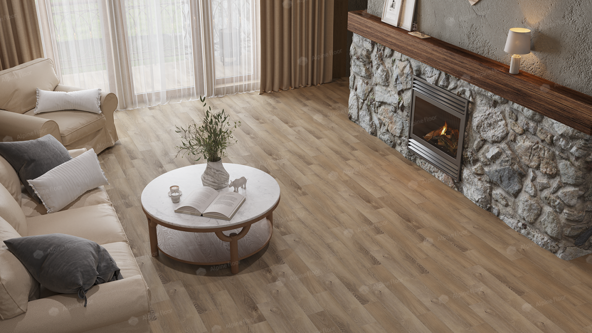 Alpine Floor Parquet Premium ABA SPC ламинат Дуб Природный Изысканный ECO 19-17AB 600х125х8 mm