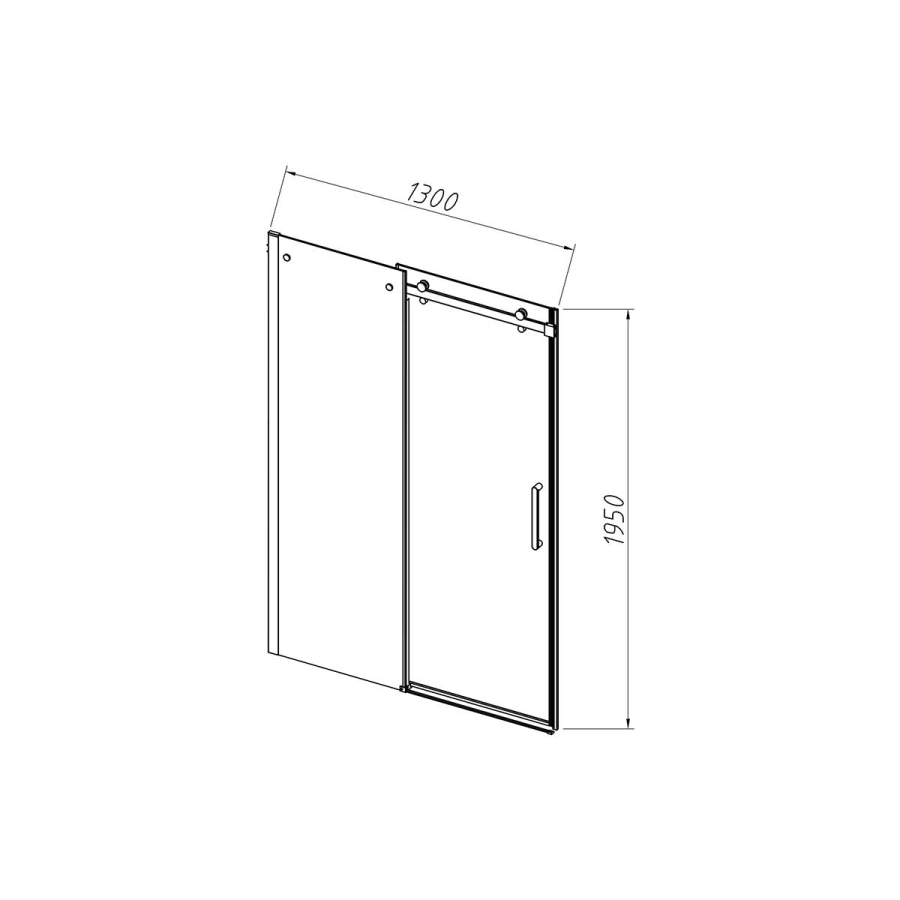 Vincea Como-N душевая дверь 130 см хром VDS-4CN130CL