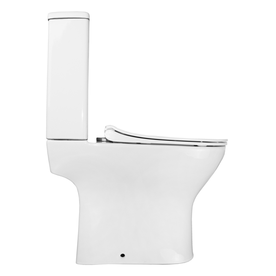 Azario Mist унитаз напольный безободковый, быстросъемное сиденье микролифт AZ-45