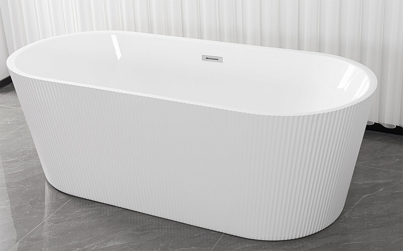 Ванна акриловая Loranto 1700х750х580 отдельностоящая, в комплекте с сифоном и опорными ножками CS-03W-170