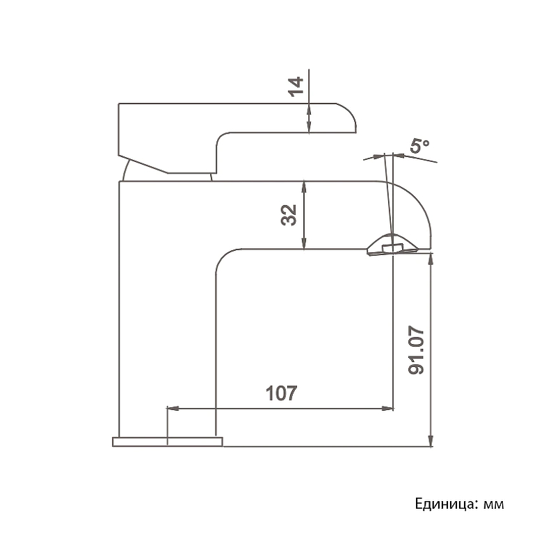 Смеситель для раковины Gappo G03-6 G1003-6