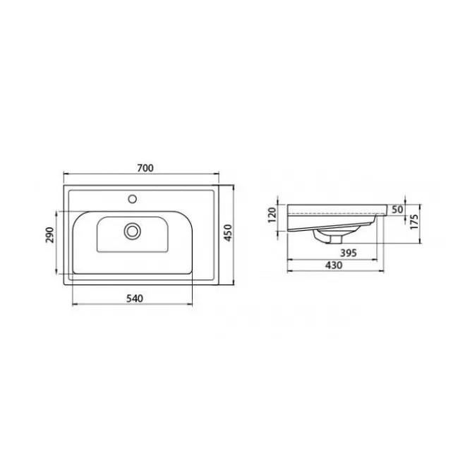 Opadiris CeraStyle Frame 70 раковина мебельная 031100-u