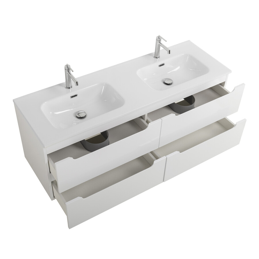 BelBagno ETNA-1400-4C-SO-2-BL Тумба с раковиной BB1400-2-ETL Bianco Lucido