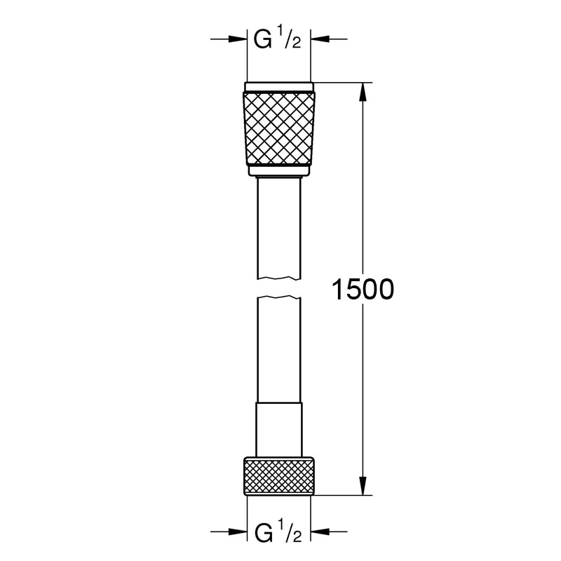 Azario душевой шланг ПВХ 150 см AZ-15757021