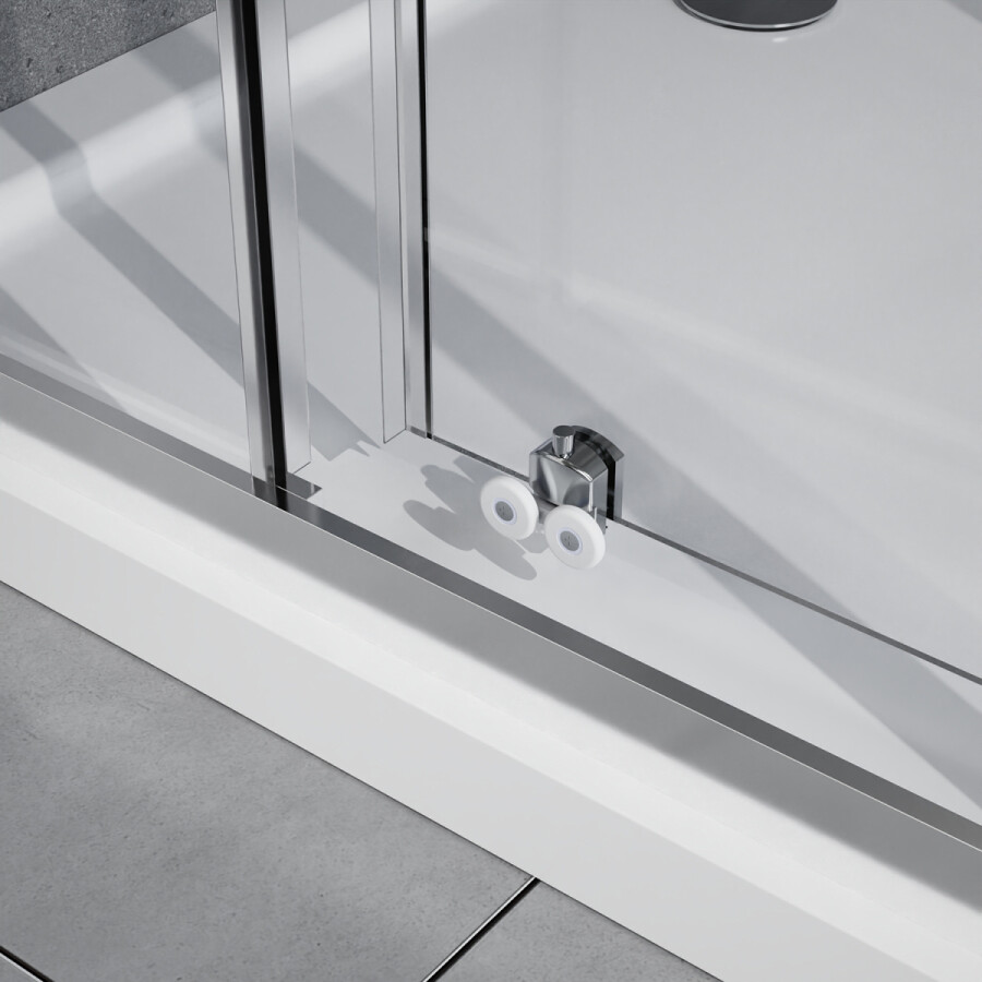 Душевое ограждение Azario Vienna 1000х1000х1950 прозрачное стекло 6 мм, профиль графит матовый AZ-R36-100-MGR-CL