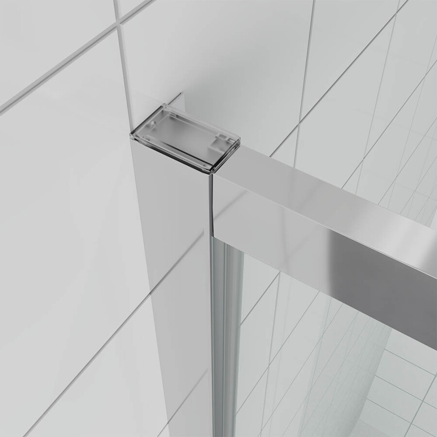 Душевой угол Veconi Ottimo P20 CH-SP (120×100×190) распашная, профиль хром, стекло прозрачное OP20CH-SP-120100-01-C9