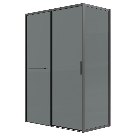 Боковая стенка Grossman Style 200.K33.05.100.21.10 (100х195) черный матовый,стекло тонированное, 1 место