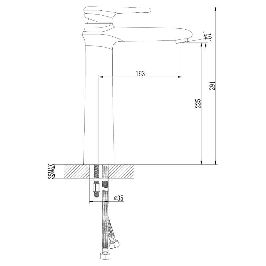 Lemark Status смеситель для раковины LM4409C