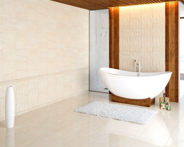 Golden Tile Crema Marfil Sunrise 30х6см бордюр настенный глянцевый (Н51341) 