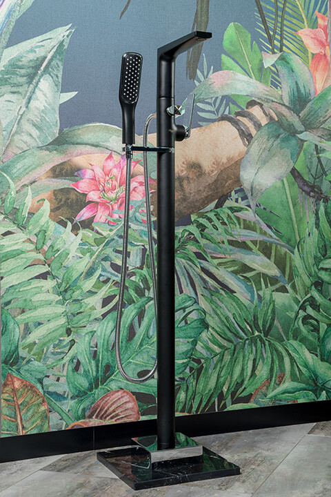 Смеситель для ванны напольный Boheme Venturo Хром 379