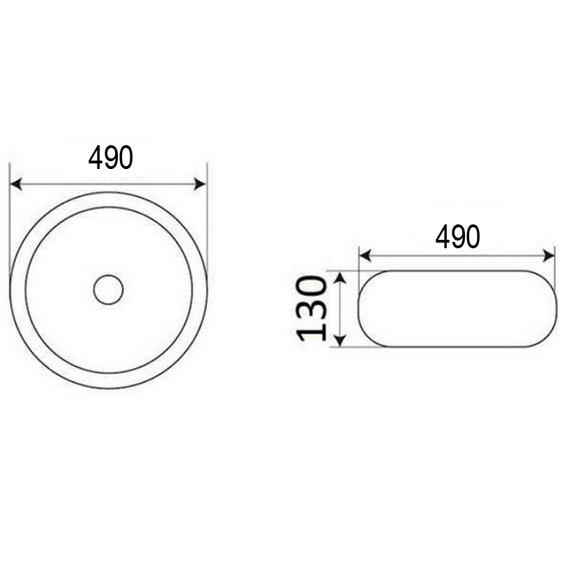 Azario раковина накладная 49х49х13 белая AZ-3010