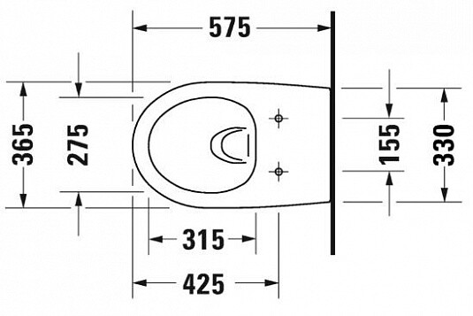 Duravit Architec 45720900A1 унитаз подвесной безободковый с крышкой